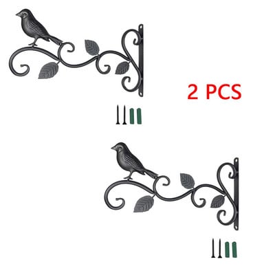 Kerti vas kampós konzol fém praktikus falra szerelhető virágcserép kosár kültéri akasztós növényekhez