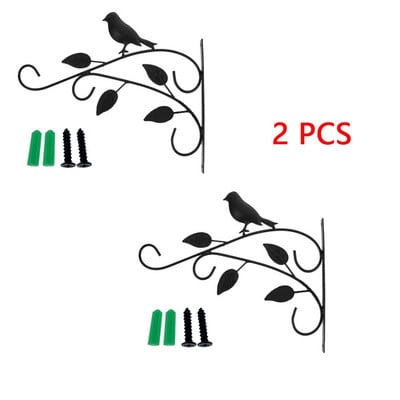 Kerti vas kampós konzol fém praktikus falra szerelhető virágcserép kosár kültéri akasztós növényekhez