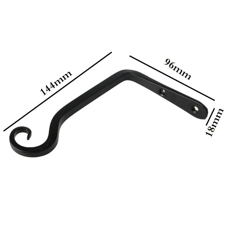 1/2 buc. Suporturi metalice pentru coș pentru agățat cârlig pentru plante de grădină pentru decorare de perete, fier rezistent, în formă de S, cârlig pentru ghiveci, lanternă agățată