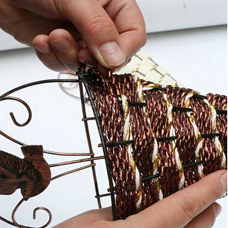 Natūralaus rotango sieninis vazonas Kabantis gėlių vazonų kabykla Gėlių krepšelis Metalinis augalų pakabinamas krepšelis Namų sodo sienų apdaila