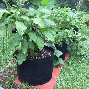 Нетъкани саксии за растения Grow Bag Root Pouch Container Дишаща чанта за отглеждане на зеленчуци с дръжки Градински консумативи Grows Culture D30