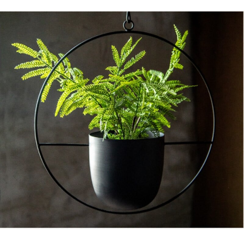 Umeraș pentru plante din metal, lanț, coș suspendat pentru ghiveci, suport pentru plante, grădină, balcon, jardinieră agățată, decor boem, decor de perete