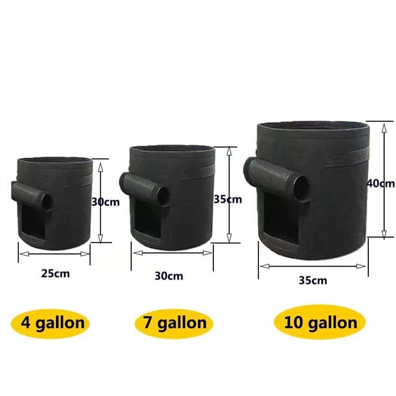 1 buc saci de cultivare de înaltă calitate, pentru container de flori de cartofi, pungă de jardinier cu mânere, ghiveci de plantat de legume, instrumente pentru ghivece de grădină.