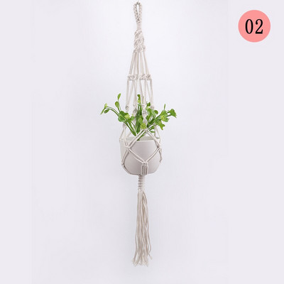 Vânzări fierbinți 100% umeraș pentru plante de macrame, pentru flori/ghiveci, pentru decorarea peretelui, grădină din curte