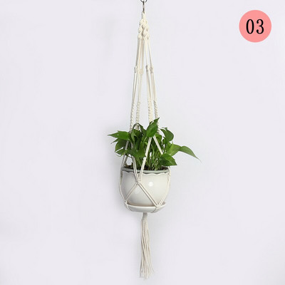 Vânzări fierbinți 100% umeraș pentru plante de macrame, pentru flori/ghiveci, pentru decorarea peretelui, grădină din curte