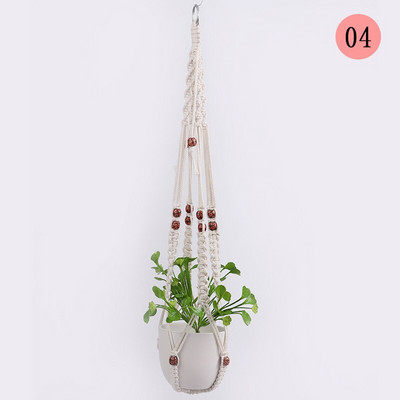 Vânzări fierbinți 100% umeraș pentru plante de macrame, pentru flori/ghiveci, pentru decorarea peretelui, grădină din curte