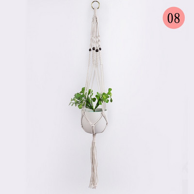 Vânzări fierbinți 100% umeraș pentru plante de macrame, pentru flori/ghiveci, pentru decorarea peretelui, grădină din curte
