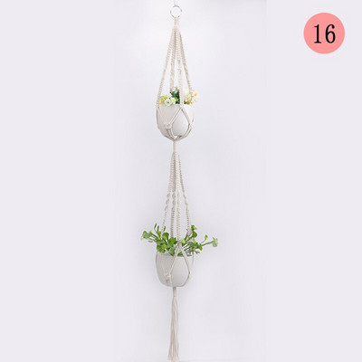Vânzări fierbinți 100% umeraș pentru plante de macrame, pentru flori/ghiveci, pentru decorarea peretelui, grădină din curte