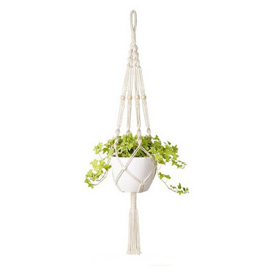Vânzări fierbinți 100% umeraș pentru plante de macrame, pentru flori/ghiveci, pentru decorarea peretelui, grădină din curte