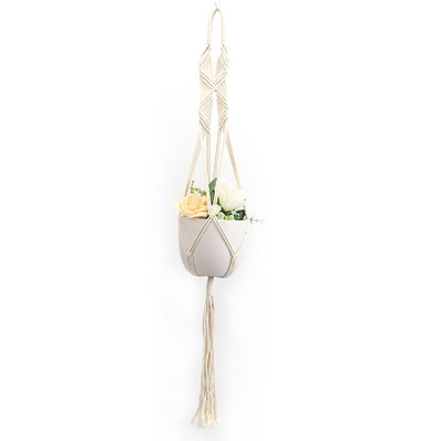 Vânzări fierbinți 100% umeraș pentru plante de macrame, pentru flori/ghiveci, pentru decorarea peretelui, grădină din curte