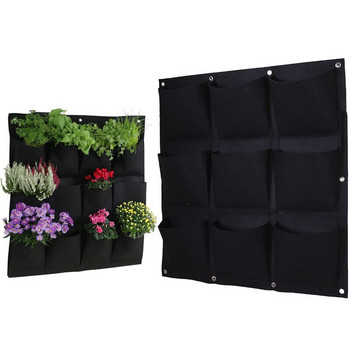 Монтиране на стена Висящи торби за засаждане Домашни консумативи Много джобове Зелена чанта за отглеждане Сеялка Вертикално отглеждане на зеленчуци Чанта за жива градина
