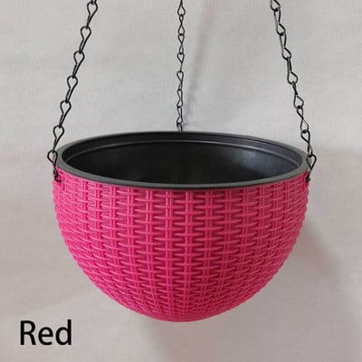 1 bucă ghivece de plante agățate din rășină Umeraș pentru coș de flori Suport de flori suspendat în aer liber de grădină pentru decorarea peretelui