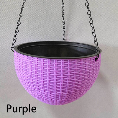 1 bucă ghivece de plante agățate din rășină Umeraș pentru coș de flori Suport de flori suspendat în aer liber de grădină pentru decorarea peretelui