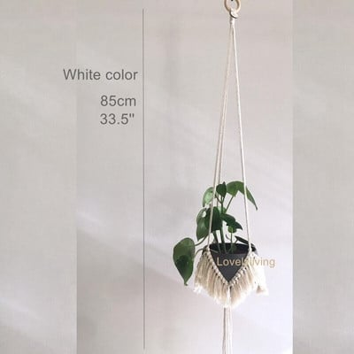Legújabb Boho Makramé Növényakasztók Növénytartó Akasztó Növények Virágcserepek Ültetőgépek Kosarak Erkély Fal dekoráció