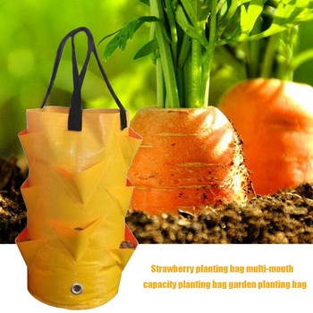 3 галона плантатори Торби за отглеждане на ягоди Практични саксии Висяща градинска чанта за отглеждане за домашна градина