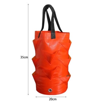 Vreće za sadnju od 3 galona Vreće za sadnju jagoda Praktične posude Viseća vrtna torba za uzgoj za kućni vrt