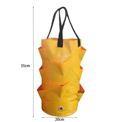 Vreće za sadnju od 3 galona Vreće za sadnju jagoda Praktične posude Viseća vrtna torba za uzgoj za kućni vrt