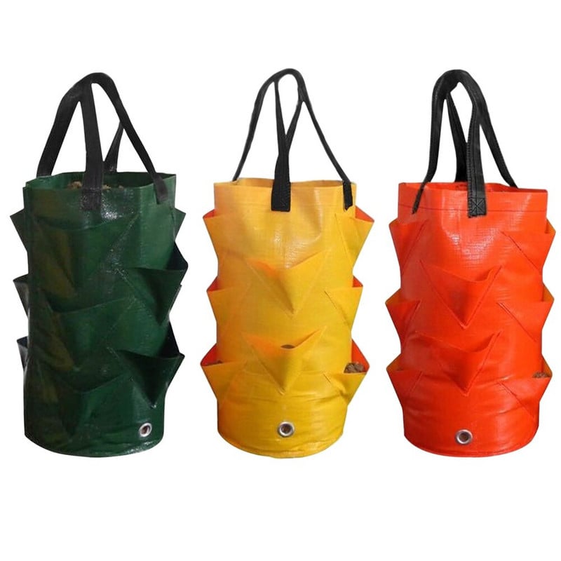 Vreće za sadnju od 3 galona Vreće za sadnju jagoda Praktične posude Viseća vrtna torba za uzgoj za kućni vrt