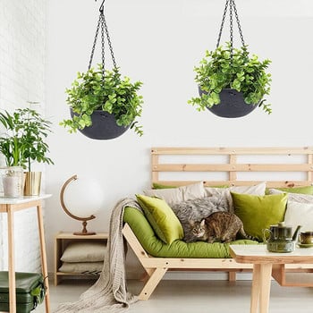 Μεταλλική κρεμαστή γλάστρα Nordic Chain Hanging Planter Planter Γλάστρα Κρεμαστή γλάστρα Καλάθι για Διακόσμηση Μπαλκονιού σπιτιού