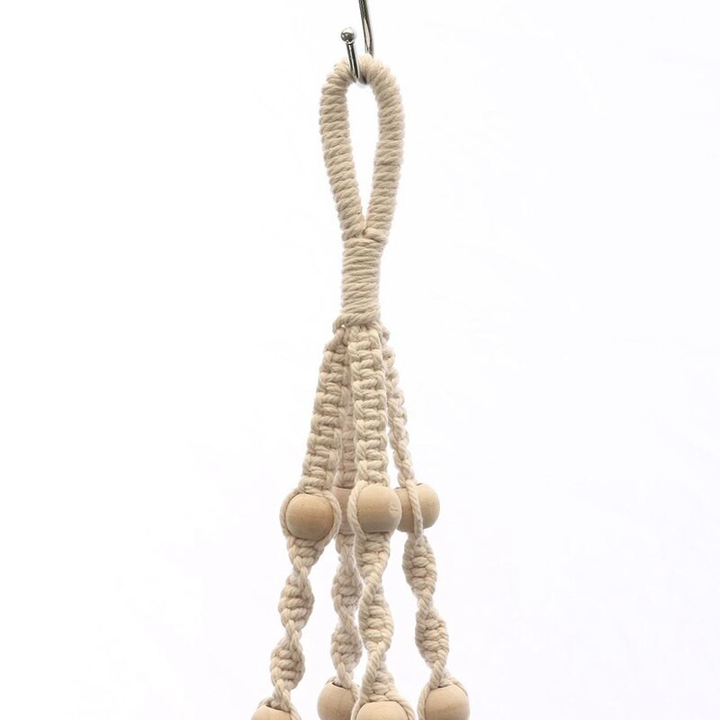 Coșuri agățate 100% handmade Suport pentru plante Macrame pentru plante agățate pentru ghiveci pentru flori pentru decorarea peretelui Jardinier agățat