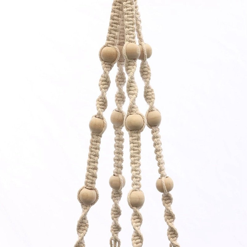 Coșuri agățate 100% handmade Suport pentru plante Macrame pentru plante agățate pentru ghiveci pentru flori pentru decorarea peretelui Jardinier agățat