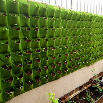 Висящи на стената торби за засаждане Джобове Чанта за отглеждане на градина на открито Плантатор Вертикална градина Чанти за разсад на зеленчуци Tuin Градинарска чанта