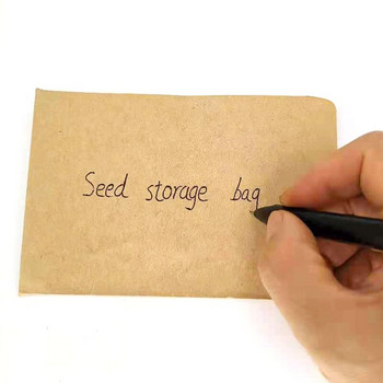 Χαρτί Kraft Αποθήκευση σπόρων Φάκελοι Τσάντα συσκευασία σπόρων προστατευτικό Εργαλείο κήπου 50 τμχ/σακούλα