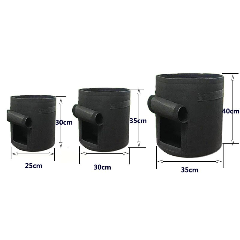 5/7/10/15 галона Чанти за отглеждане на растения Нетъкан плат Градинска саксия за картофи Оранжерия Чанти за отглеждане на зеленчуци Овлажняващи вертикални инструменти