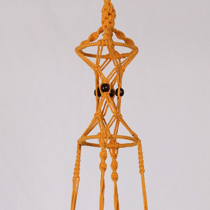 Coșuri cu cuier pentru plante lucrate manual macrame, suport pentru ghivece pentru balcon, decorare suspendată cu noduri, frânghie de ridicare, rechizite pentru grădină.