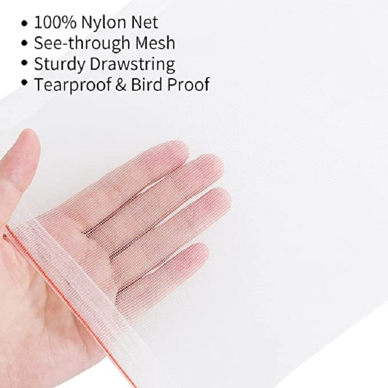 20 vnt. Sodo tinkliniai maišeliai Vaisių apsaugos maišeliai Sodo augalų vaisių apsaugos barjeras su raišteliu nuo vabzdžių daržovių maišeliai
