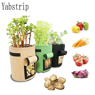 οικιακός κήπος Breathable Potato Tomato Vegetable moestuin Plant Growth Bag jardin Vertical Garden Grow Bag δοχείο