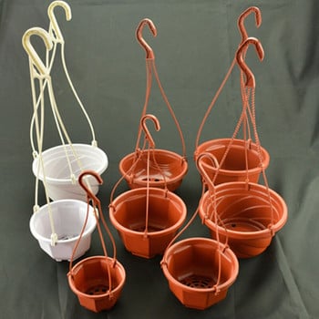 Висяща кошница Саксия Държач за саксии за градински цветя за вътрешни растения на открито Сукулентни висящи кошници за сеялка с кука