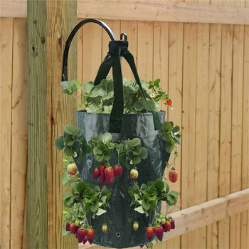 Νέα Τσάντα Φύτευσης Κήπου Strawberry Grow Bag 3L Multi-mouth Vertical Flower Herb Tomato Planter Bag Flower Herb Planter