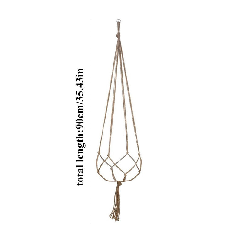 Susținător pentru ghiveci pentru jardinieră agățată Coș de înaltă calitate Macrame Plant Bumbac lenjerie Decor Hanging Home Interior Macrame Plant Umerașe