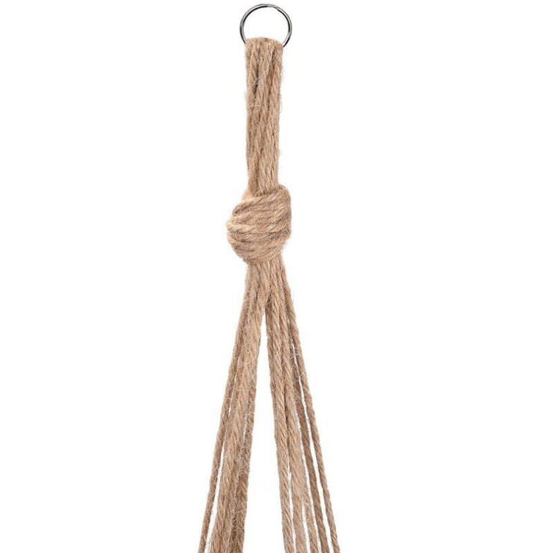 Susținător pentru ghiveci pentru jardinieră agățată Coș de înaltă calitate Macrame Plant Bumbac lenjerie Decor Hanging Home Interior Macrame Plant Umerașe
