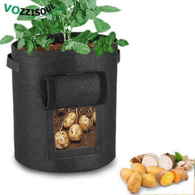 DIY Potato Grow Planter Fabric Grow Bags Potato Bags for Growing Potatoes Sac Pomme De Terre Garden Pot Planting Bag 4 Colors