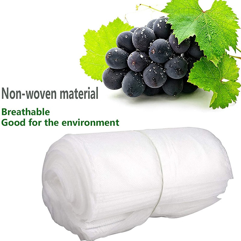 100 vnt. Vaisių apsaugos maišeliai Vabzdžiai nuo uodų vabzdžių tinklelis Barjerinis krepšys Sodo augalas Gėlės Vaisiai Apsaugo tinklinius maišelius nuo paukščių kenkėjų