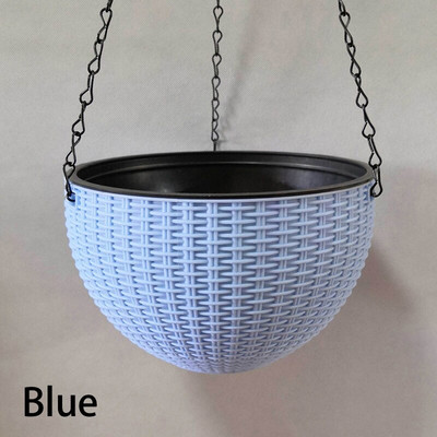 1db Függő cserepes gyanta Virág kosár Virágtartó Gondola Lakásdekoráció Countyard Garden Outdoor Supps