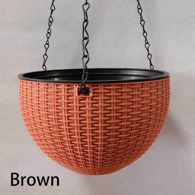 1db Függő cserepes gyanta Virág kosár Virágtartó Gondola Lakásdekoráció Countyard Garden Outdoor Supps