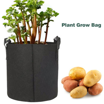 PE чанта Отглеждане на картофи Засаждане Тъкани филцови торби Градински саксии Инструмент за сеялки Сгъваем спестяващ място за съхранение на картофи Домати