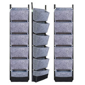 ​Függőleges ültetőtasak, 6 zsebes, falra akasztható kerti virágtartó virágcserepek nagy filctáskák otthoni kerti dekorációhoz