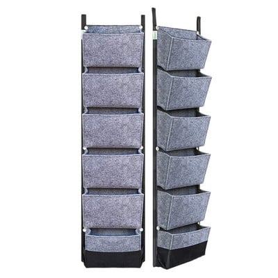 ​Függőleges ültetőtasak, 6 zsebes, falra akasztható kerti virágtartó virágcserepek nagy filctáskák otthoni kerti dekorációhoz