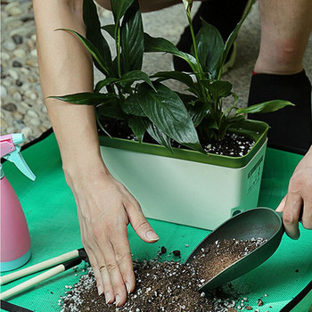 Φυτό κηπουρικής 50/75 cm Τετράγωνο χαλάκι Αδιάβροχο Thicken Εσωτερικοί Δίσκοι Μεταφύτευσης Κήπου DIY Μπονσάι Πατάκια για γλάστρες Tarp Ανθεκτικό
