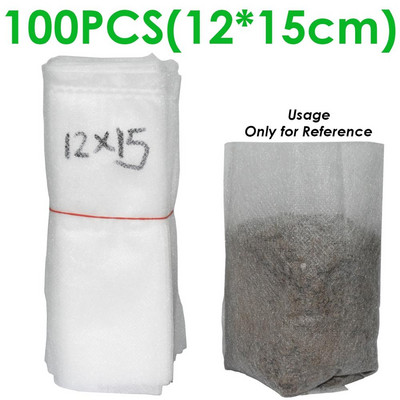 50-100 vnt sodinukų auginimo maišelių audinys augalams Biologiškai skaidus neaustiniai daigynų krepšiai vazonai Ekologiškas vėdinimas šiltnamis