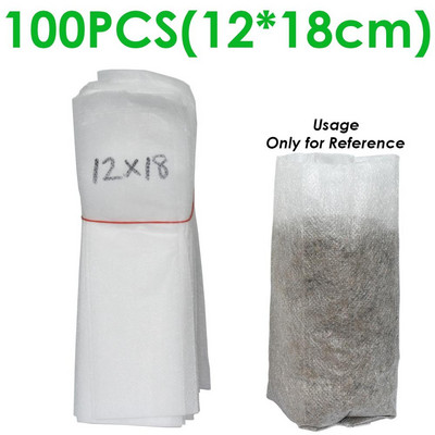 50-100 vnt sodinukų auginimo maišelių audinys augalams Biologiškai skaidus neaustiniai daigynų krepšiai vazonai Ekologiškas vėdinimas šiltnamis