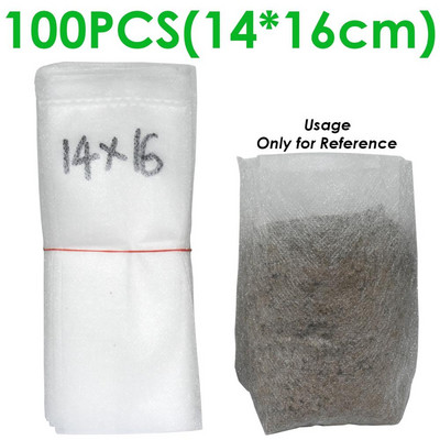 50-100 vnt sodinukų auginimo maišelių audinys augalams Biologiškai skaidus neaustiniai daigynų krepšiai vazonai Ekologiškas vėdinimas šiltnamis