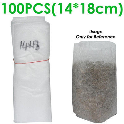 50-100 vnt sodinukų auginimo maišelių audinys augalams Biologiškai skaidus neaustiniai daigynų krepšiai vazonai Ekologiškas vėdinimas šiltnamis