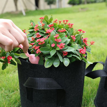 1-50 галона филцова чанта за засаждане Плат саксия за градински разсад Саксия за цветя за многократна употреба Контейнер за засаждане на ягоди