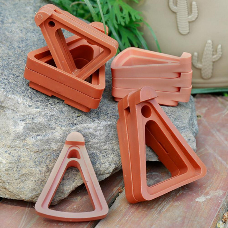 12 τμχ/Σετ Μαξιλαράκι ανύψωσης γλάστρας Ανθεκτικό Πόδια γλάστρας κηπουρικής εξοικονόμησης νερού Τριγωνικό ράφι φυτευτή λουλουδιών για γλάστρα