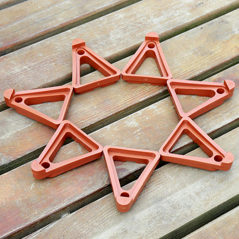 12 τμχ/Σετ Μαξιλαράκι ανύψωσης γλάστρας Ανθεκτικό Πόδια γλάστρας κηπουρικής εξοικονόμησης νερού Τριγωνικό ράφι φυτευτή λουλουδιών για γλάστρα